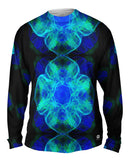 Green Blue Fractal Jelly Fish