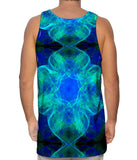 Green Blue Fractal Jelly Fish