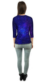 Pulsating Starry Universe Blue