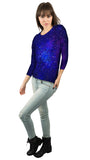 Pulsating Starry Universe Blue