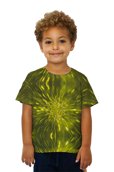 Kids Pulsating Starry Universe Yellow&nbsp;Kids T-Shirt