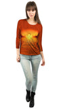 Buddha Deity Sunset Glow