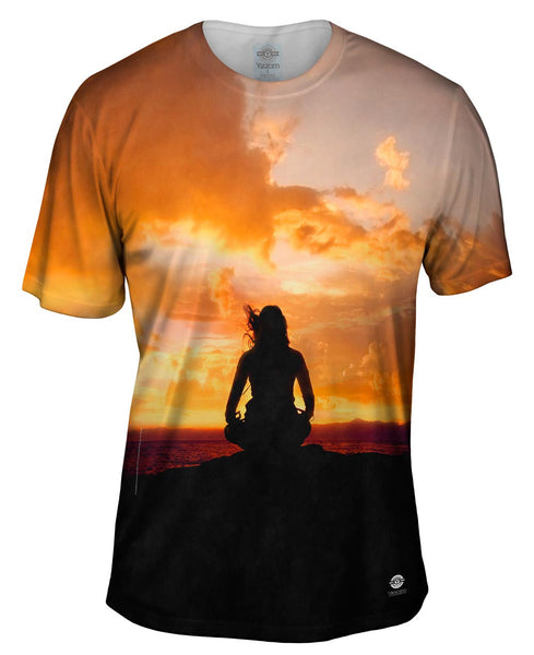 Yoga At The Beach Mens T-Shirt