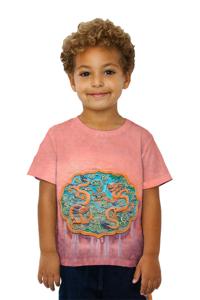 Kids Two Dragons Chasing A Pearl&nbsp;Kids T-Shirt