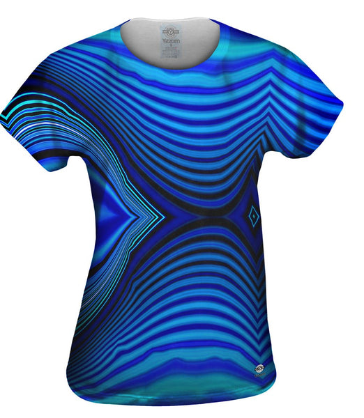 Wave Lines Pattern Abstract&nbsp;Womens Top