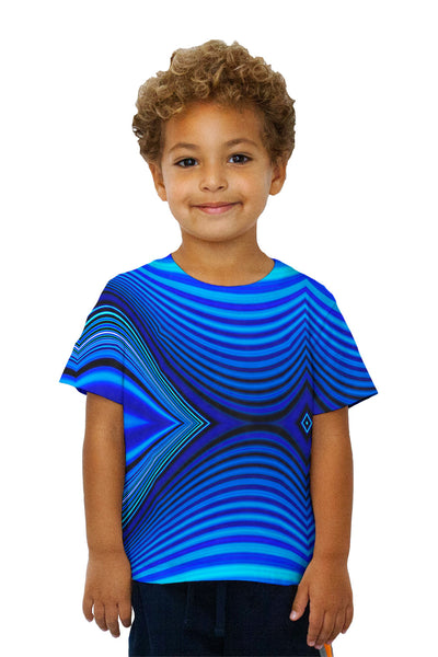 Kids Wave Lines Pattern Abstract&nbsp;Kids T-Shirt