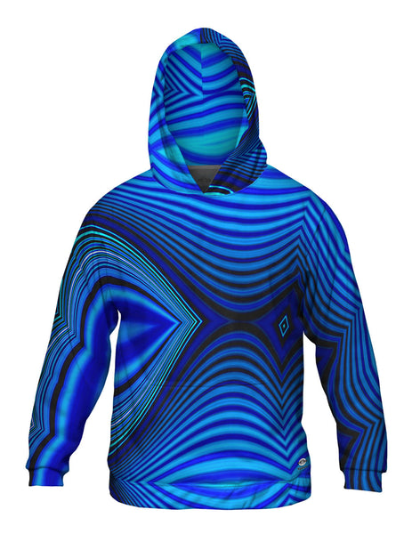 Wave Lines Pattern Abstract Mens Hoodie Sweater