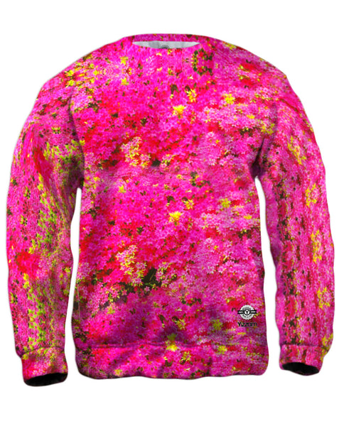 Pink Flower Medley Mens Sweatshirt