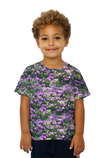 Kids Purple Flower Medley&nbsp;Kids T-Shirt