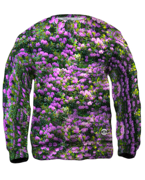 Purple Flower Medley Mens Sweatshirt
