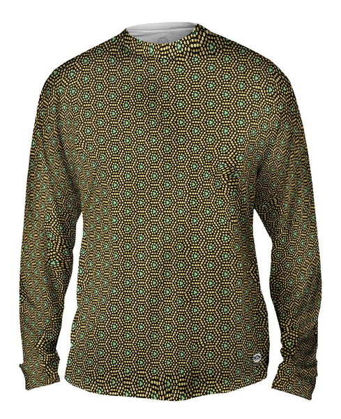 Typewritter Letters Pattern Copy Mens Long Sleeve