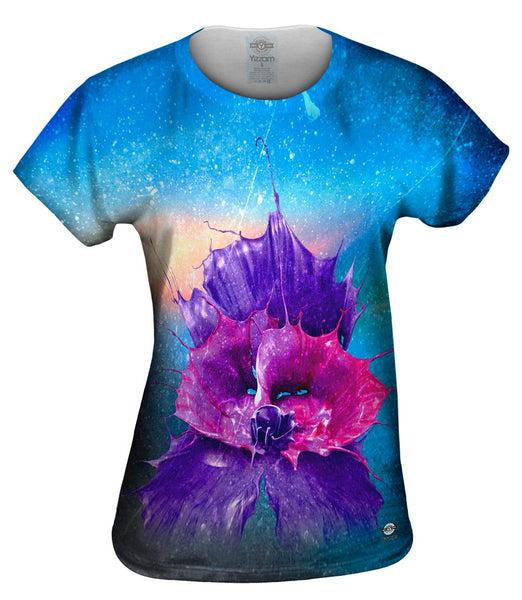 Ink Spalsh Purple Pink&nbsp;Womens Top