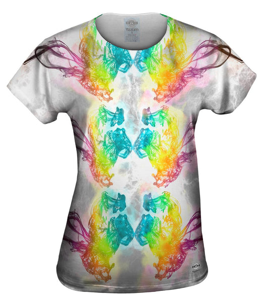 Ink Splash Purple Rainbow&nbsp;Womens Top