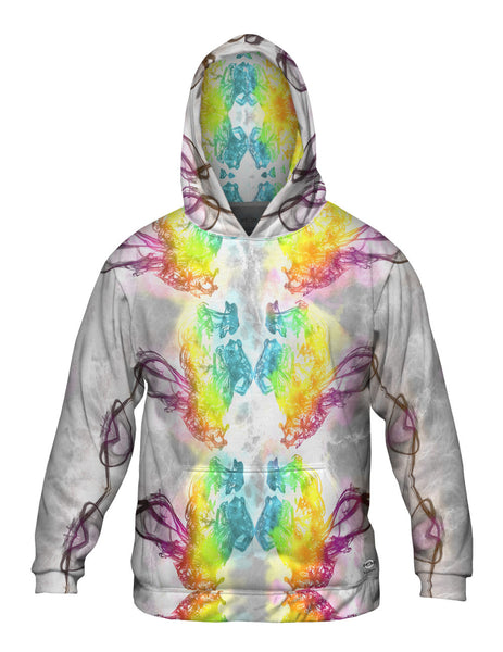 Ink Splash Purple Rainbow&nbsp;Mens Hoodie Sweater