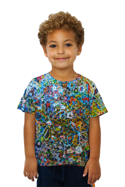 Kids Flower Paint Balls Collage Kids T-Shirt