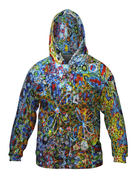 Flower Paint Balls Collage Mens Hoodie Sweater