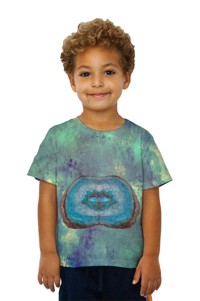 Kids Hippie Blue Gem Stone Kids T-Shirt