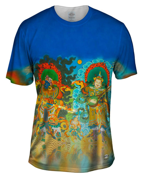 Bylukuppe Wall Paintings Mens T-Shirt