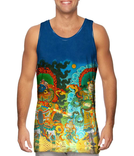 Bylukuppe Wall Paintings Mens Tank Top