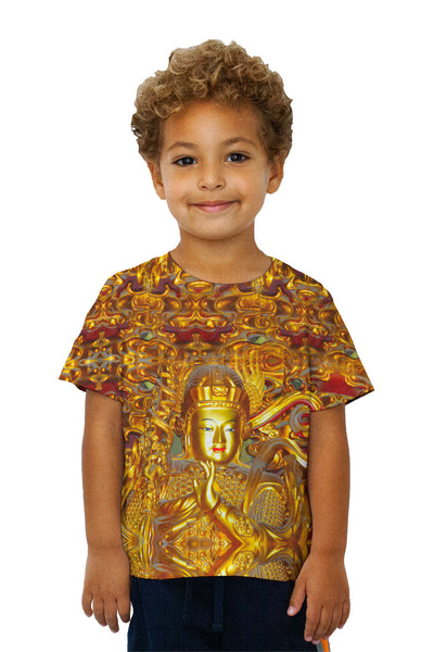 Kids Gold Buddha Chinese Temple&nbsp;Kids T-Shirt