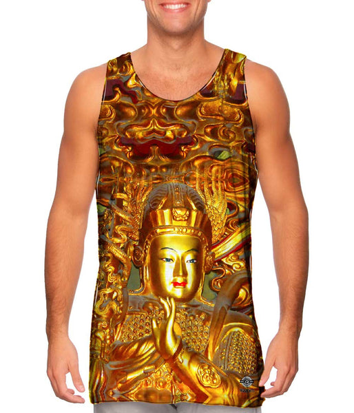 Gold Buddha Chinese Temple&nbsp;Mens Tank Top