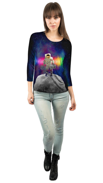 Astronaut Hipster&nbsp;Womens 3/4 Sleeve