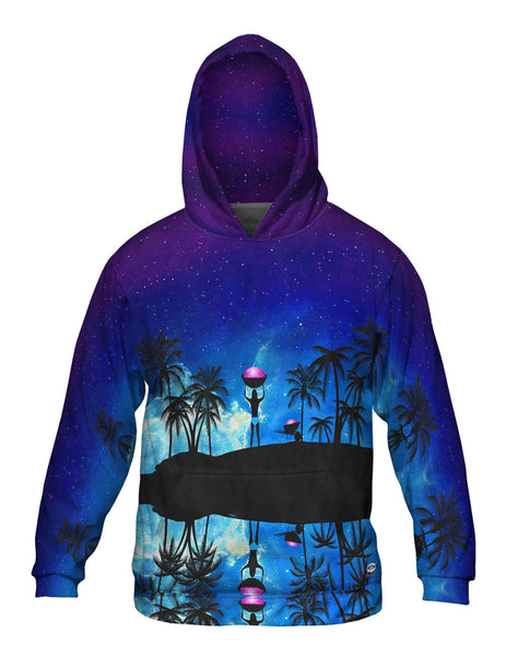 Beach Galaxy Mens Hoodie Sweater