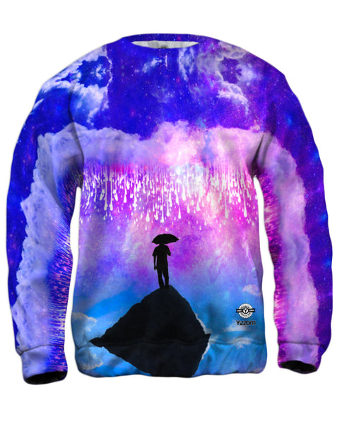 Raining Galaxy Mens Sweatshirt