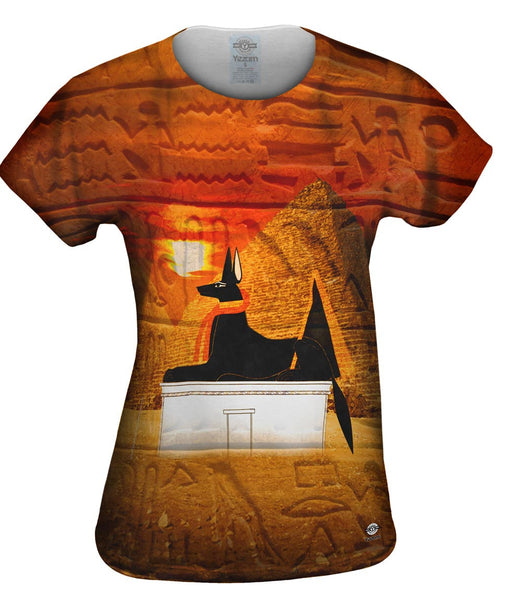 Egyptian Anubis Womens Top