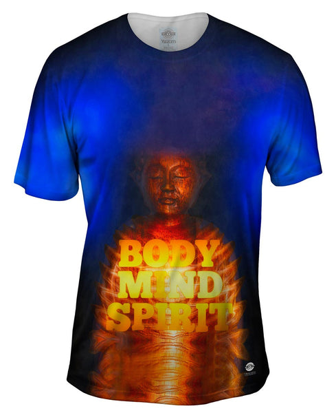 Yoga Buddha Wave Deity Shiva Mens T-Shirt