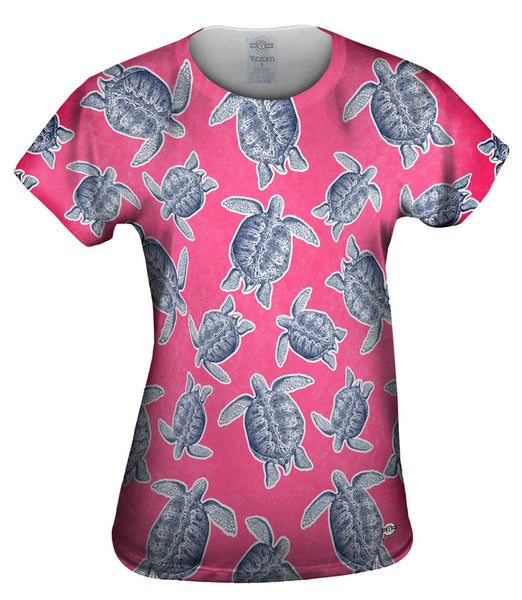 Classic Pink Turtle Womens Top