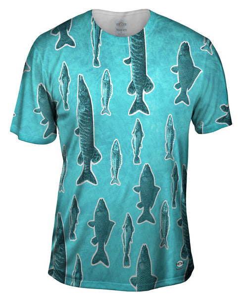 Dapper Green Fish Mens T-Shirt