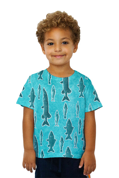 Kids Dapper Green Fish Kids T-Shirt